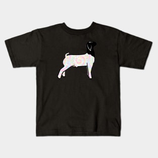 Rainbow Tie Dye Market Goat - NOT FOR RESALE WITHOUT PERMISSION Kids T-Shirt